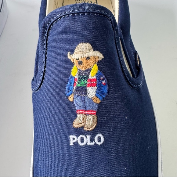 Polo Ralph Lauren Navy Slip-On Sneakers - Picture 5 of 9